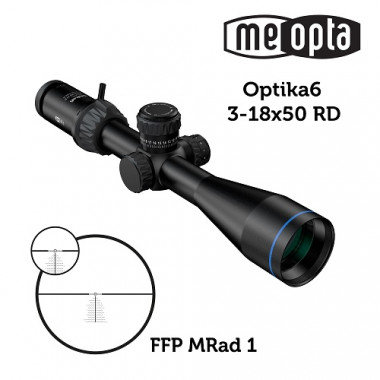 Visor Meopta MeoPro Optika6 3-18x50 FFP - MRad 1 RD