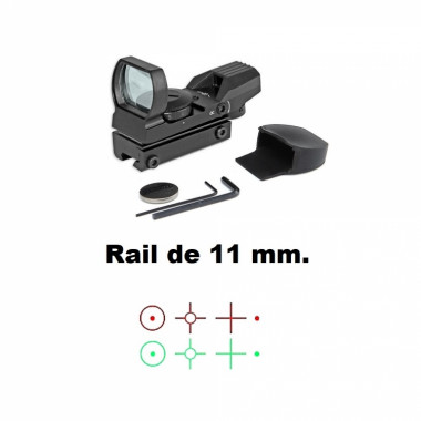 Mira Electrónica Zasdar Tipo Samurai 1X22x33 mm Rail 11 mm